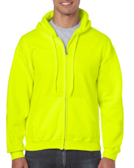 Gildan huppari vetoketjulla Safety Green