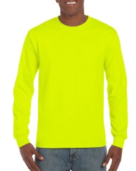 Gildan pitkähihainen t-paita Safety Green